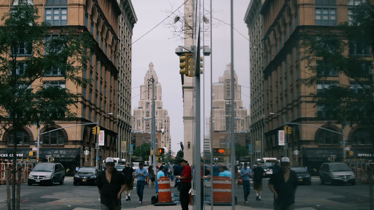 Reflective City Street View