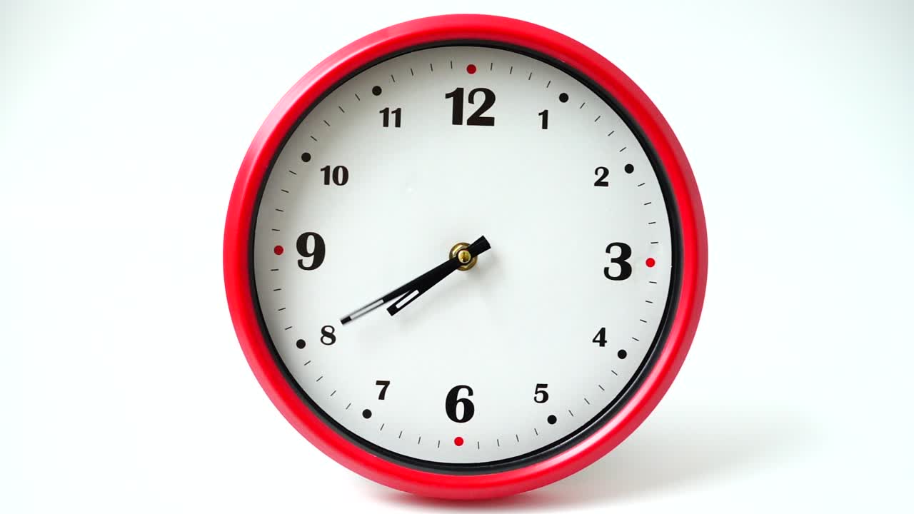 Shooting of hours. Time lapse. Shooting of the dial of hours