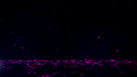 abstract background with moving and flicker particles. backdrop of bokeh.  purple particle