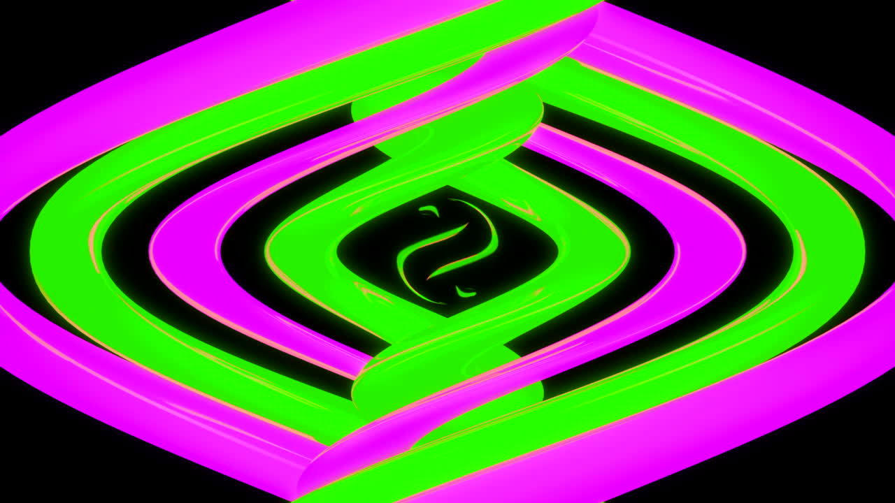 líneas retorcidas de neón abstractas