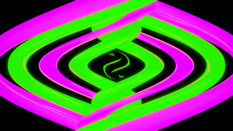 abstract neon twisted lines