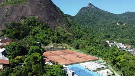 going backwards to reveal amazing brazilian view