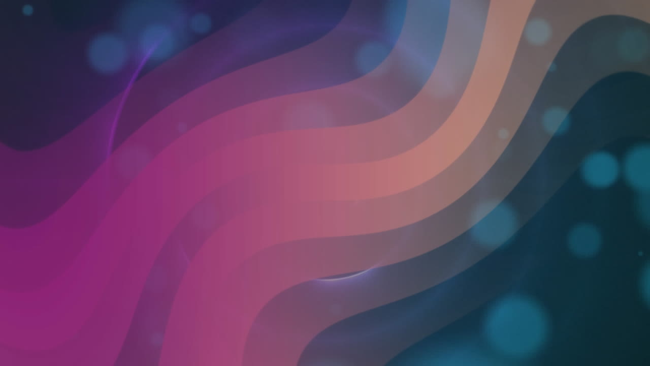 animación de puntos azules de luz sobre círculos azules