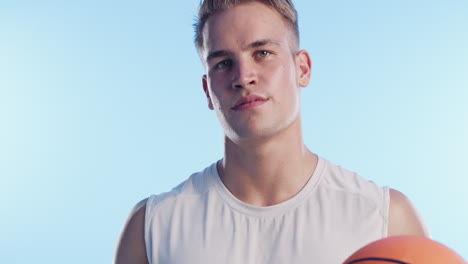 man holding a basketball