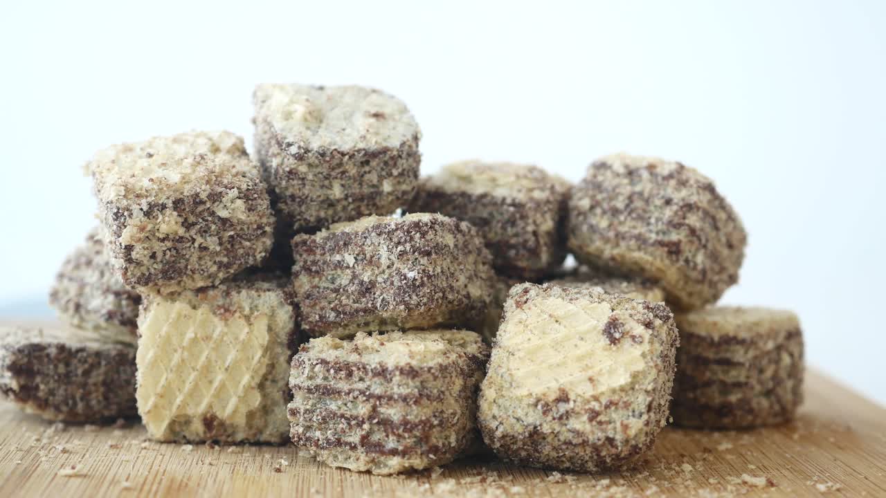 obleas de chocolate: un bocadillo delicioso