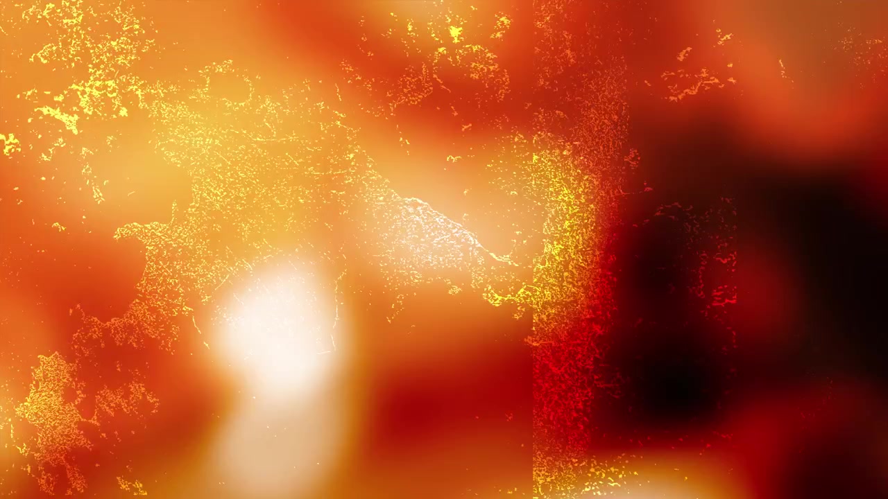 輝くオレンジと赤の光の粒子を伴う抽象的なモーション背景