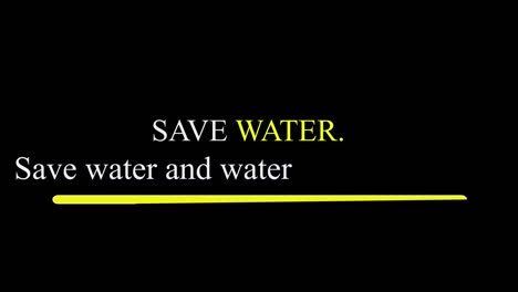 save water campaign - graphical video of water campaign