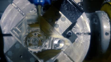máquina de fresado cnc para el trabajo de metales.