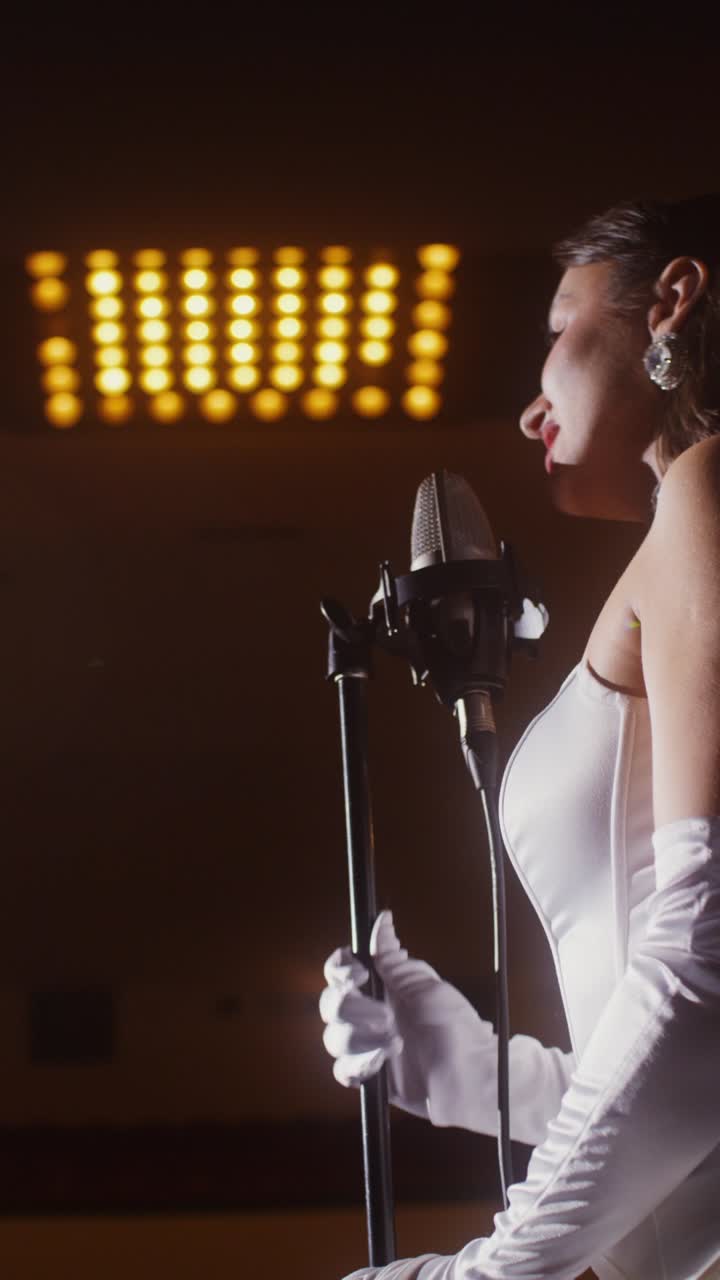 el cantante de jazz vintage