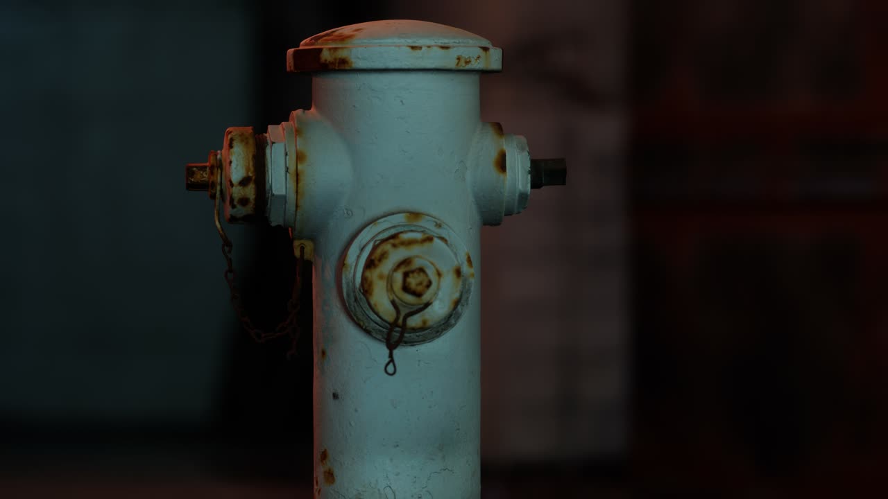 hidrante de incendio en una ciudad pequeña