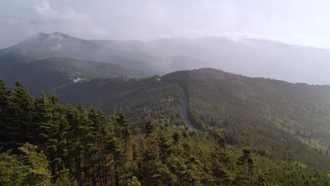 Mt-Mitchell-and-Black-Mountain-NC,-North-Carolina-aerial