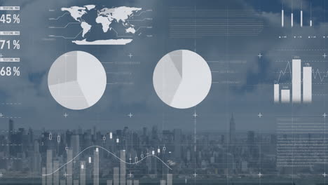 Animation of statistics and data processing