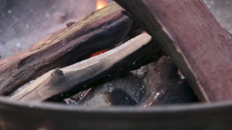 timelapse of a fire going through the stages for a barbeque