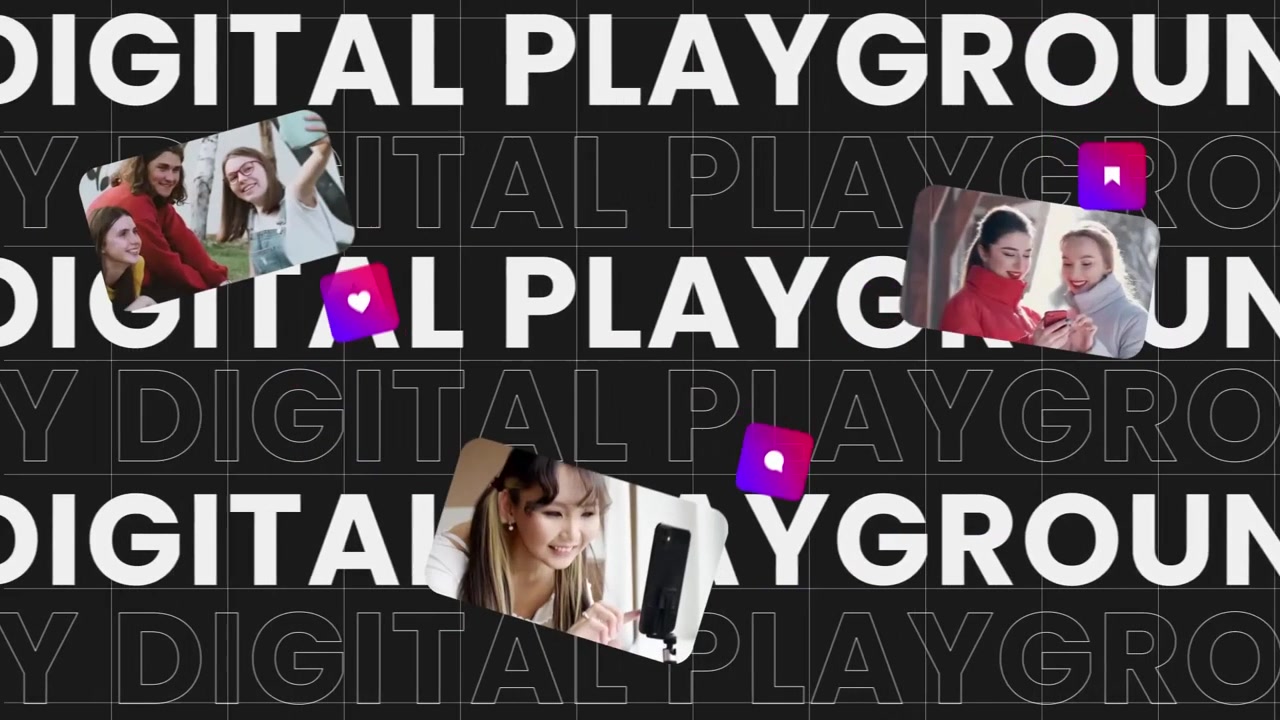 Social Media Instagram Intro Dark Mode