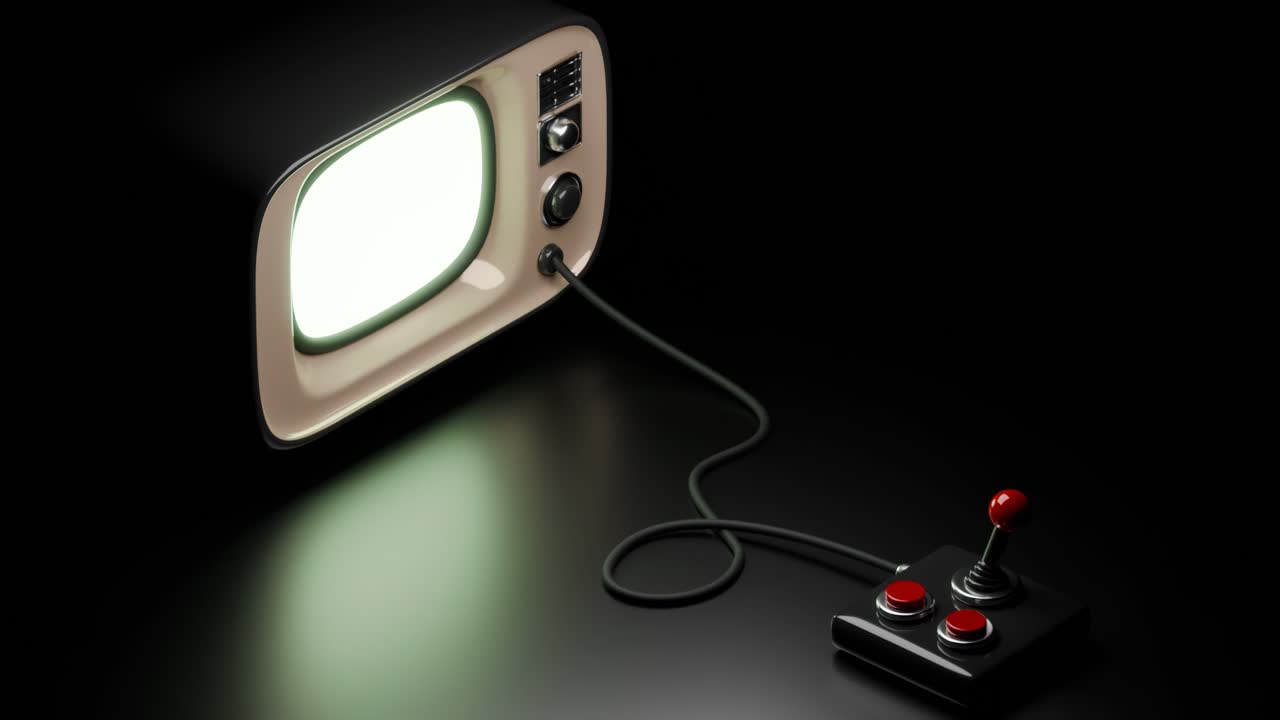 레트로 tv 및 게임 컨트롤러