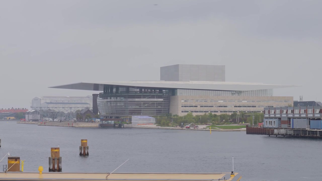 Fachada da Ópera de Copenhague