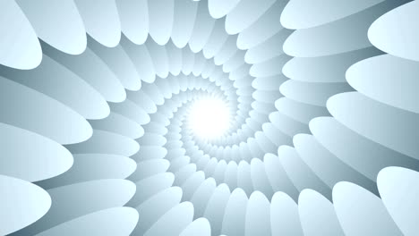 fondo monocromático en espiral abstracto en bucle sin costuras