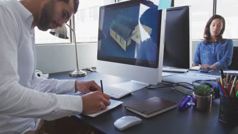 business people working in modern office