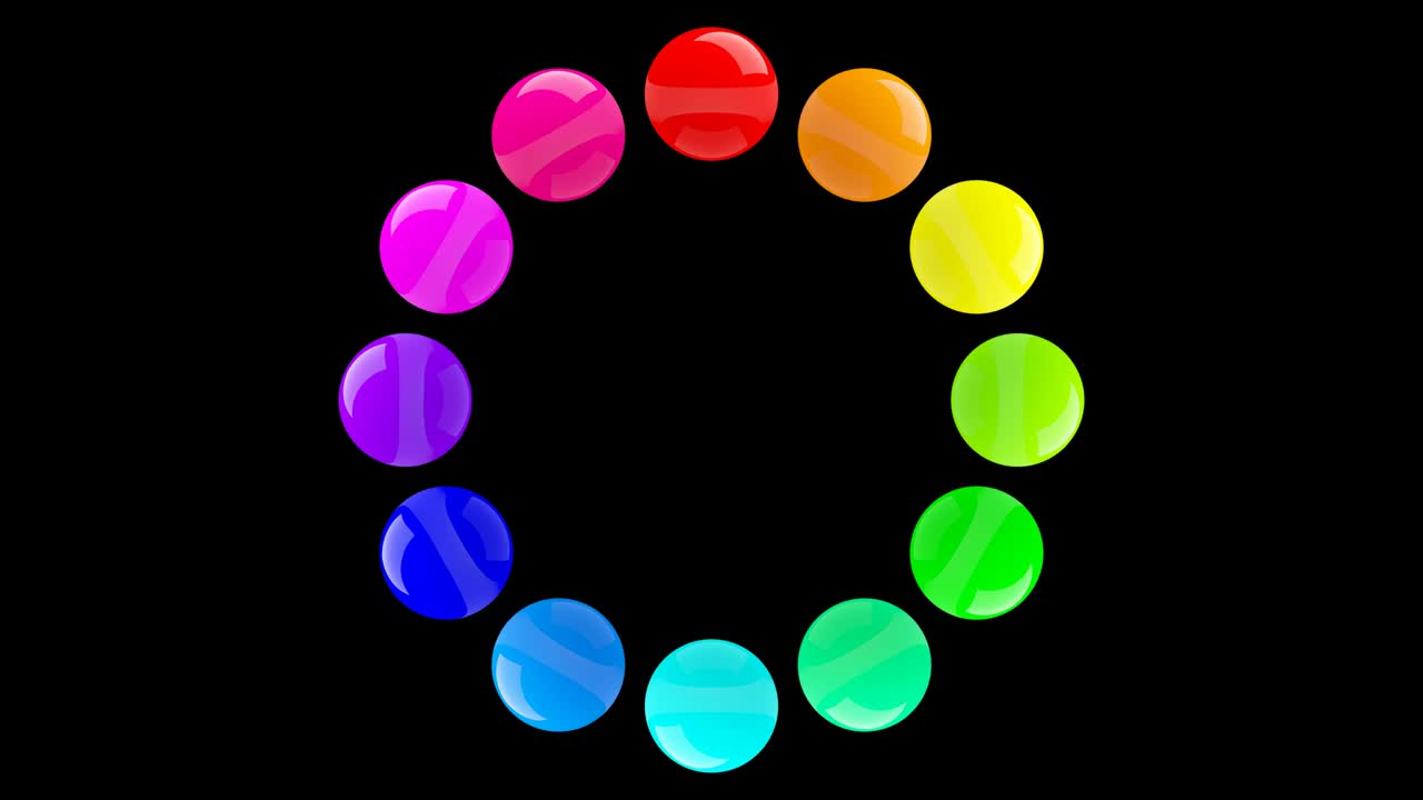 잉크 드롭 - 12 가지 색상