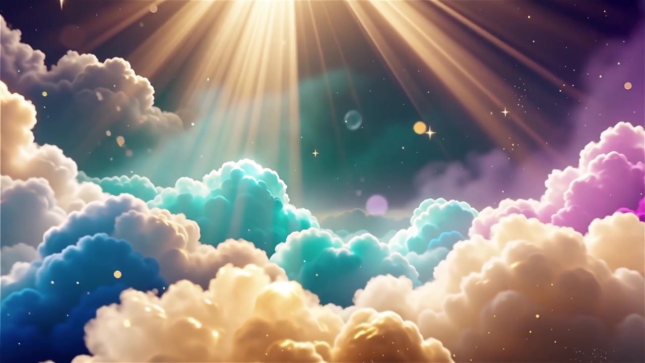 Christian Heavenly Light Worship Background