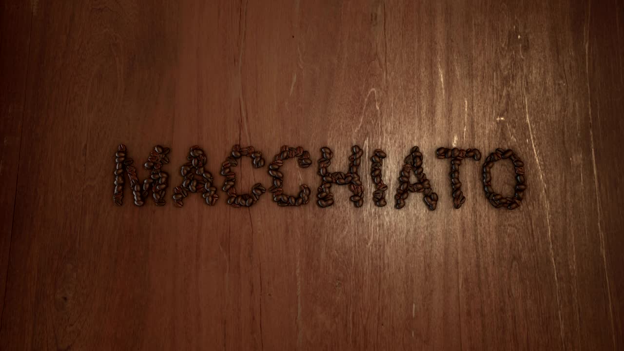 animación en stop motion de las letras del café