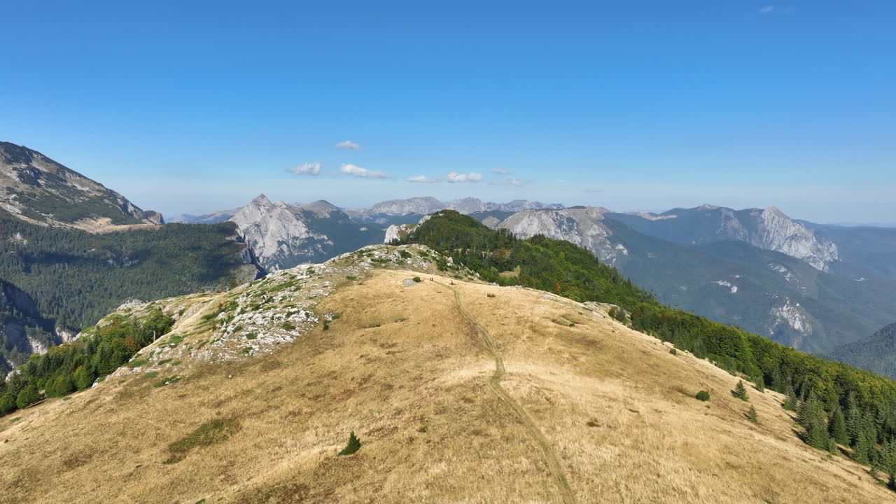 잔디로  ⁇ 인 산악 평야를 날아다니는 비행