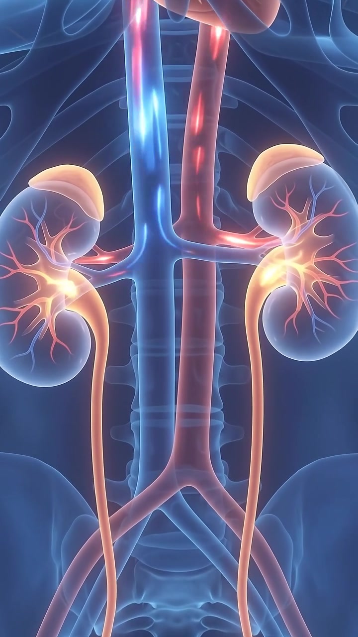 3D Medical Animation of Human Renal System Anatomy