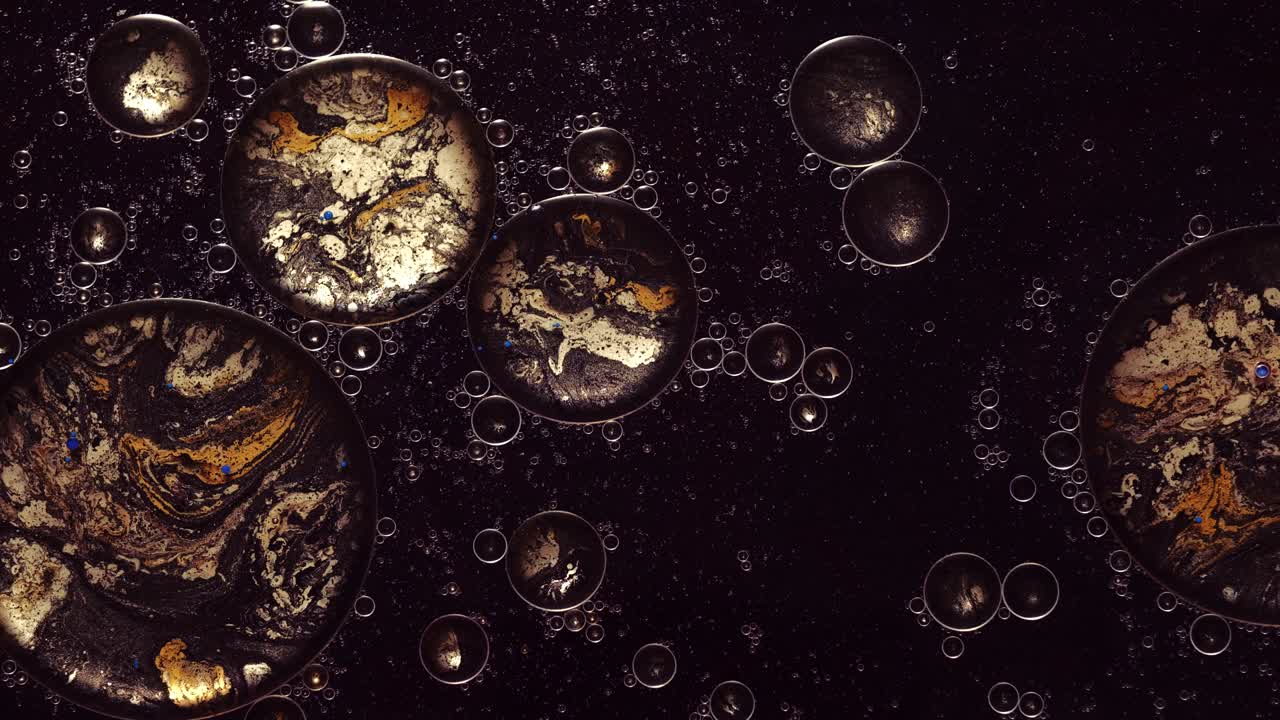 el flujo de agua de tinta universo fantástico movimiento de pintura