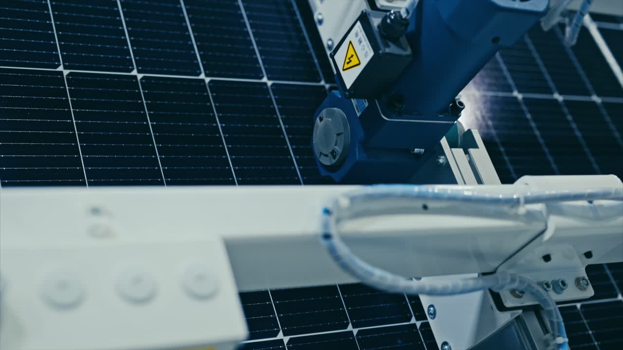 Solar panel manufacturing factory