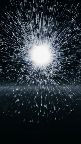 abstract explosion in the dark