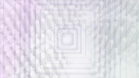 animación de columnas móviles sobre cuadrados blancos