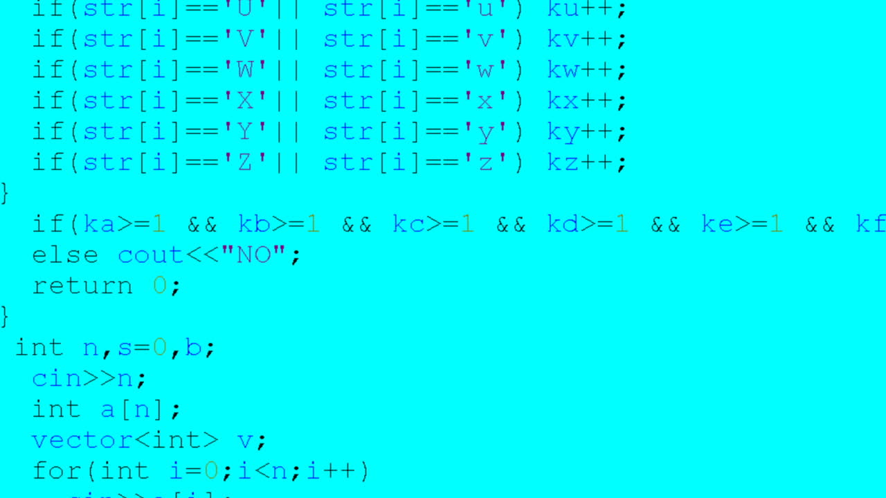 Source code on the monitor screen. Source code