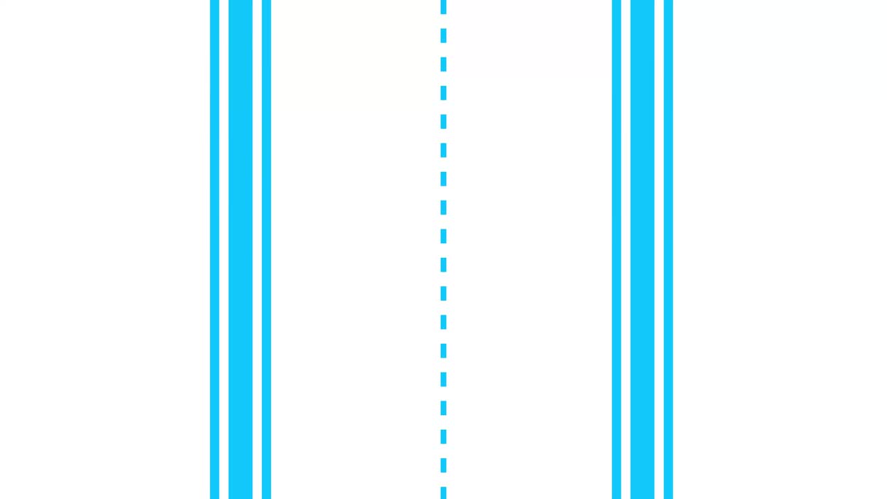 Blue and White Lines