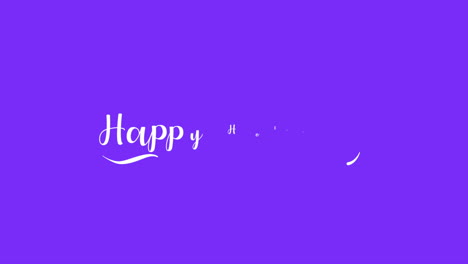 여러분에게 축하하는 축제 축하합니다. 활기찬 보라색 배경에 있는 문자로 축제 인사를 드립니다.