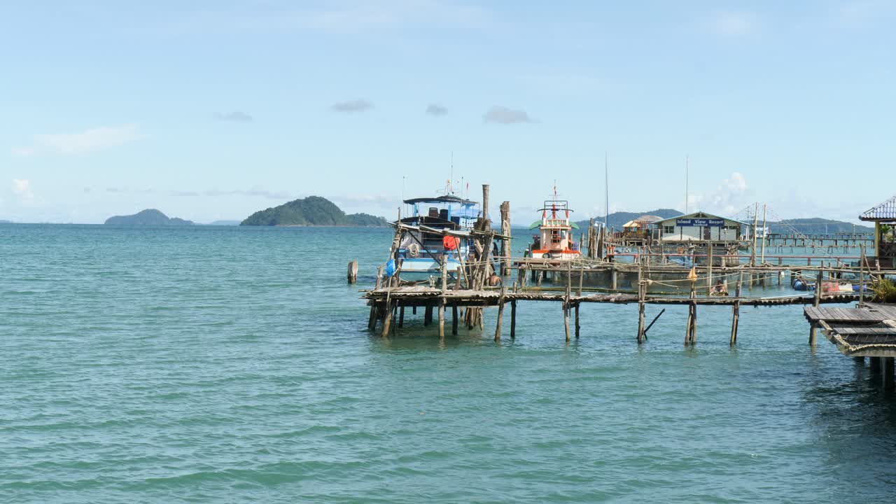 Waterfront Lifestyles, Remote Villages, Wooden Stilts, Fishing Trawler