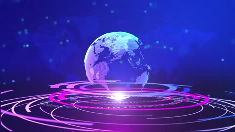 4k television world breaking news background loop animation.