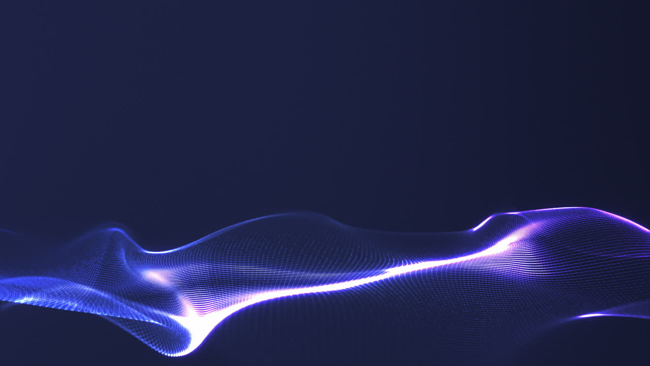 Abstract Glowing Digital Wave Background