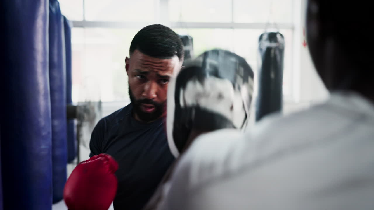 Sessione di allenamento di boxe