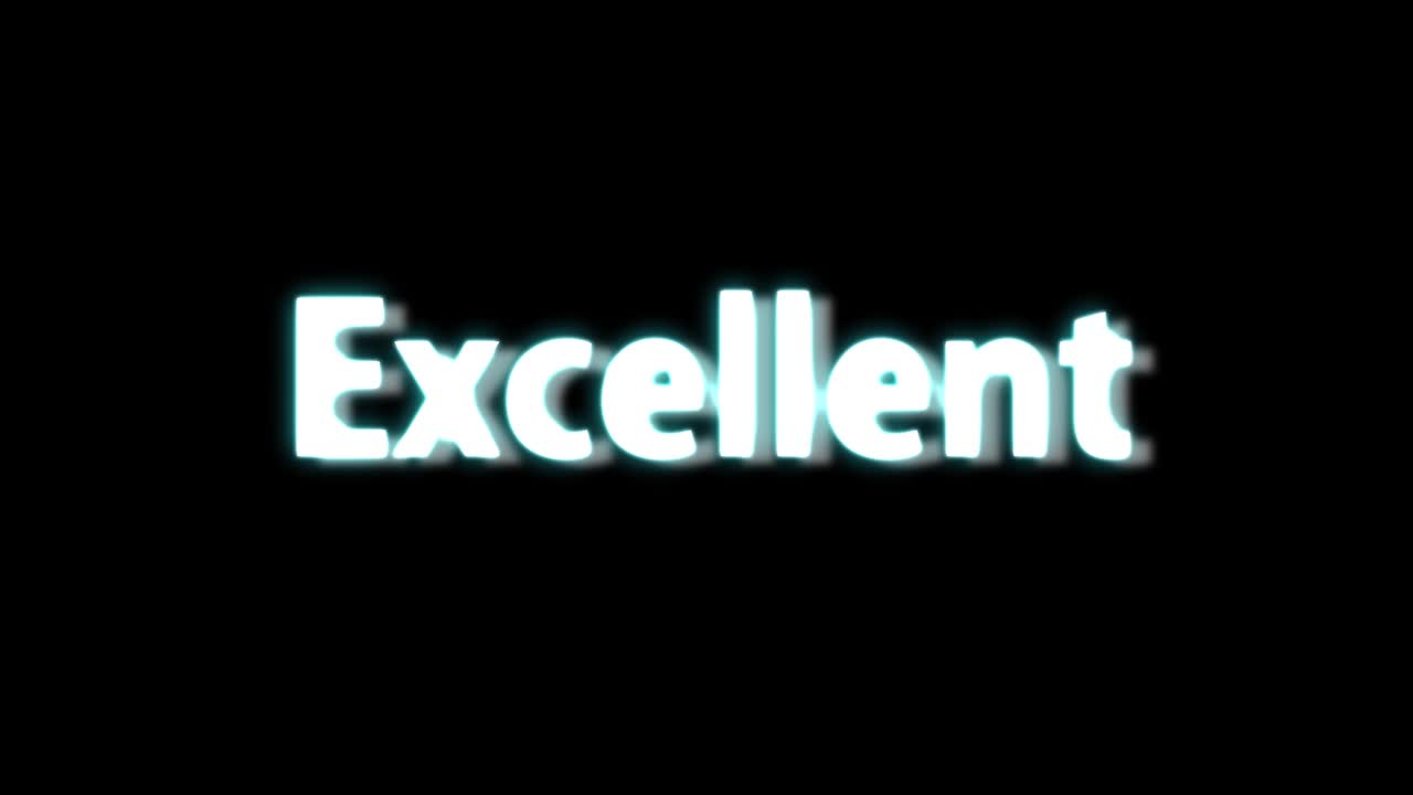 Excellent text animation message motion graphics