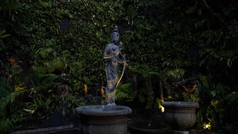 Parallax-shot-of-a-sacred-statue-at-Garuda-Wisnu-Kencana-Cultural-Park-in-Bali