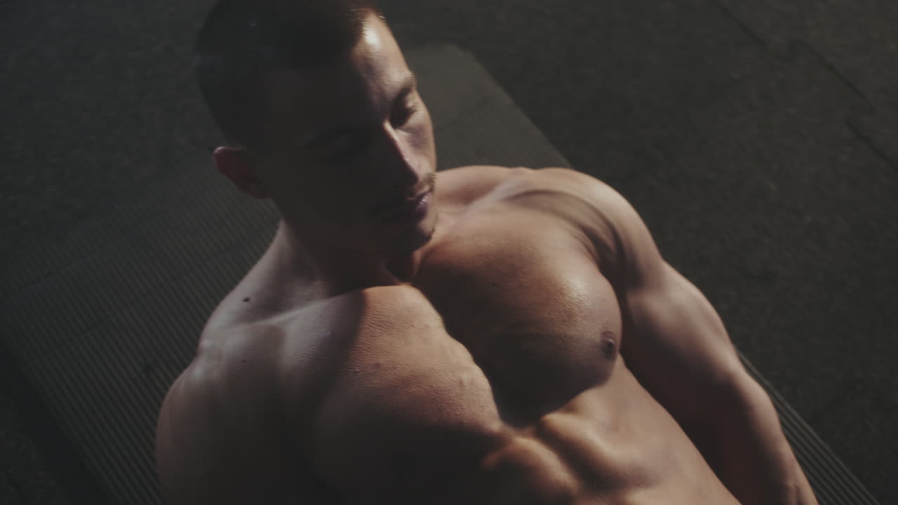 Man performing a workout routine