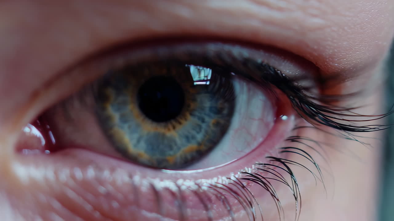 primer plano del ojo humano