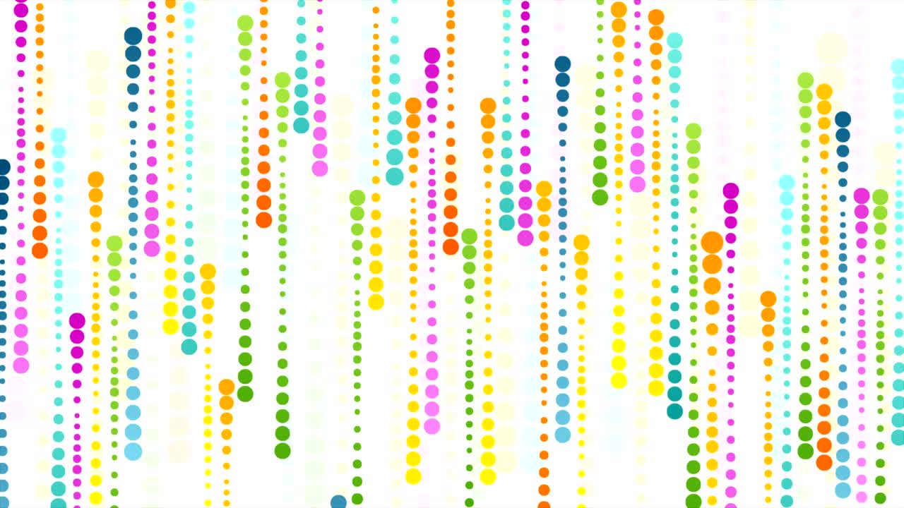 추상적인 다채로운 원 비디오 애니메이션