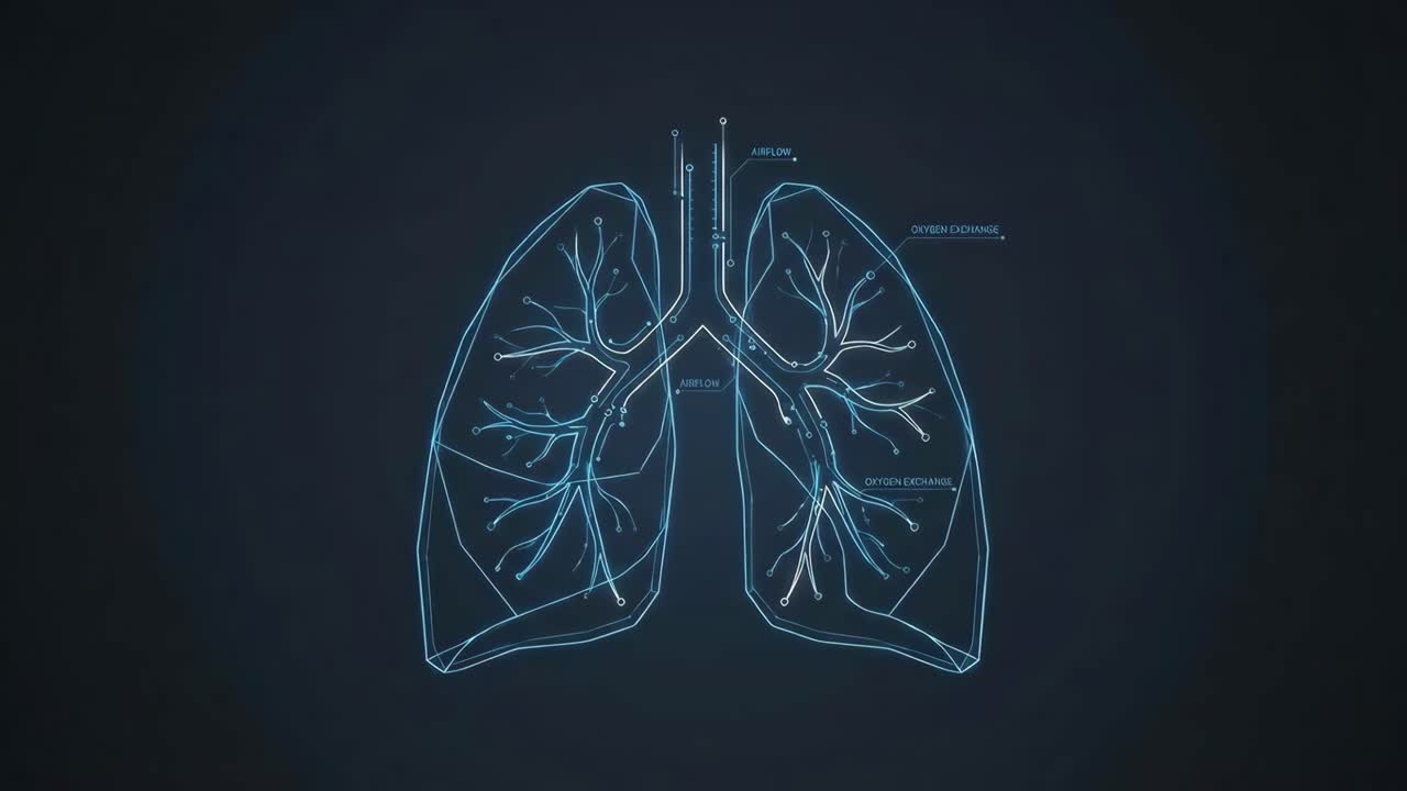 Diagramma anatomico polmonare