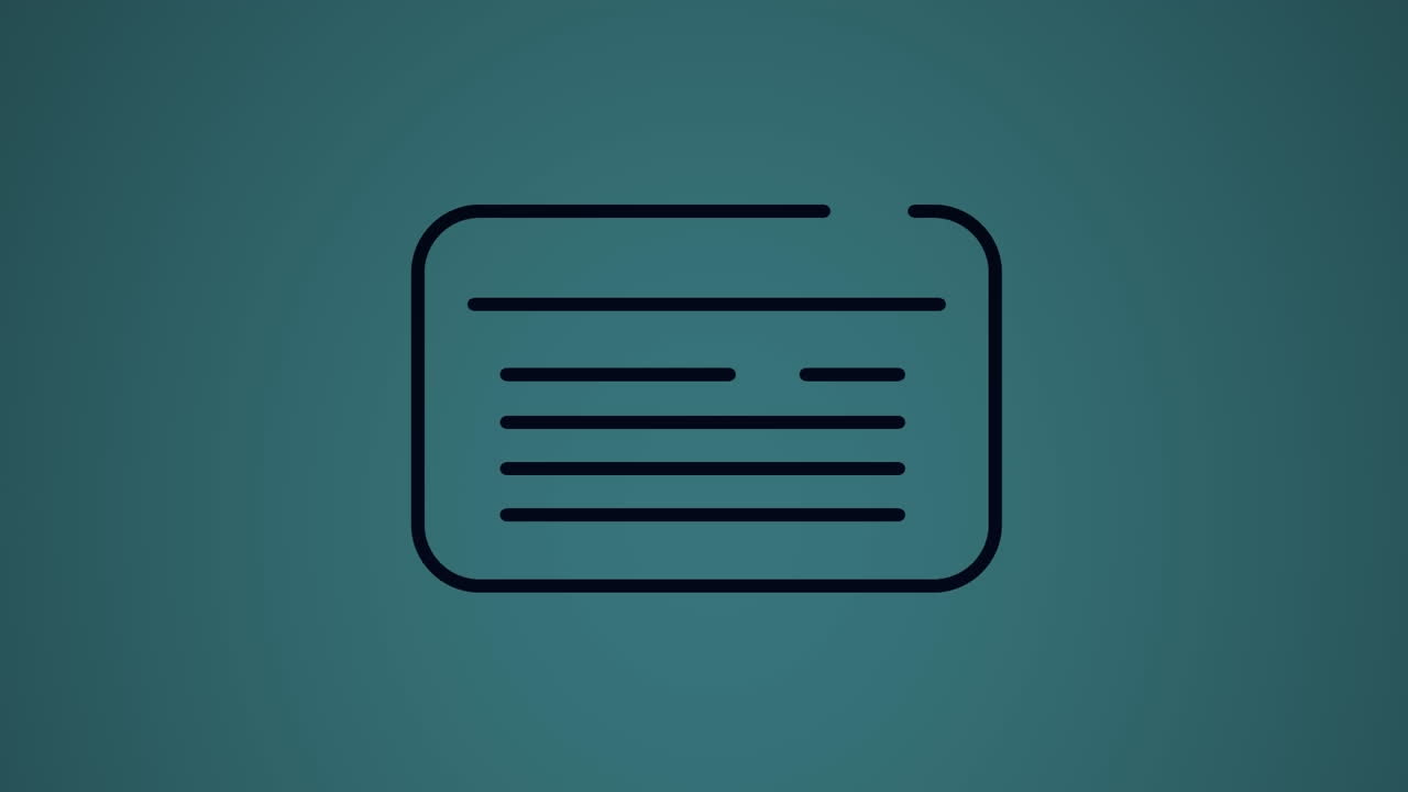 animación del icono de la nota negra moviéndose sobre un fondo azul