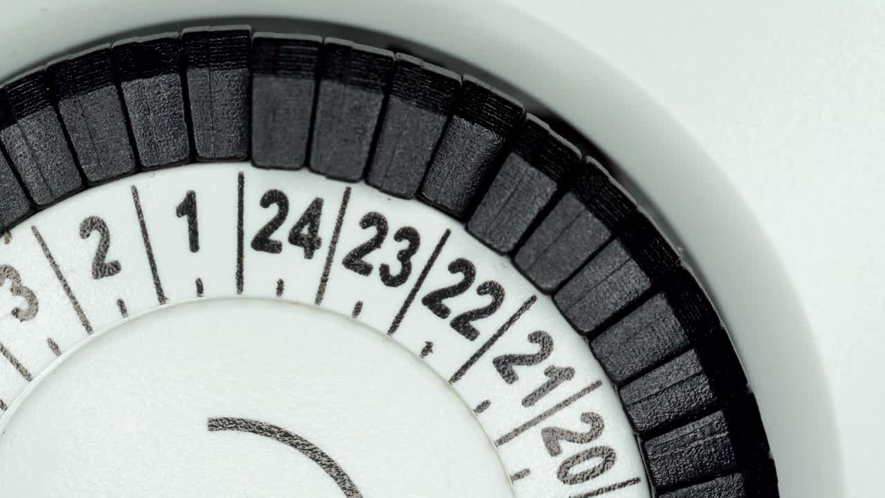 el disparo macro de los números en el temporizador