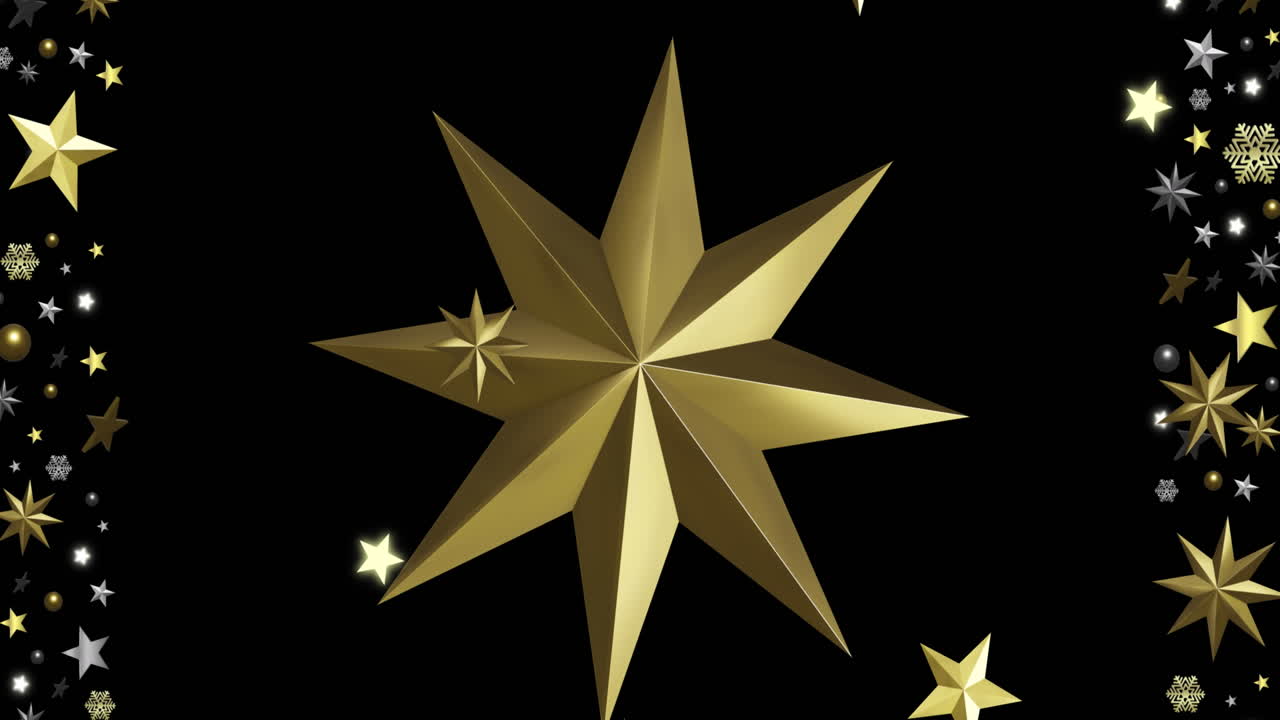 animación de estrellas moviéndose sobre un fondo negro