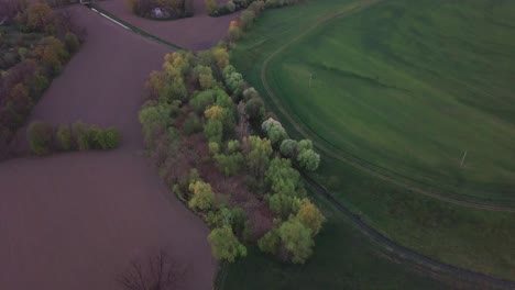 Aerial-view-of-a-farming-fields-in-Poland