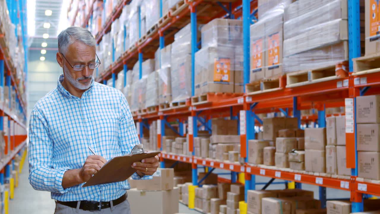 gerente escribiendo en el clipboard