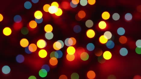shimmering abstract colored circles defocused christmas lights video.